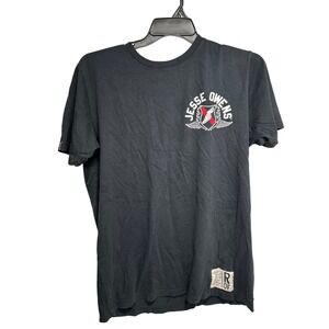 RO Graphic T-Shirt Black Short Sleeve‎ Cotton Made in USA Large